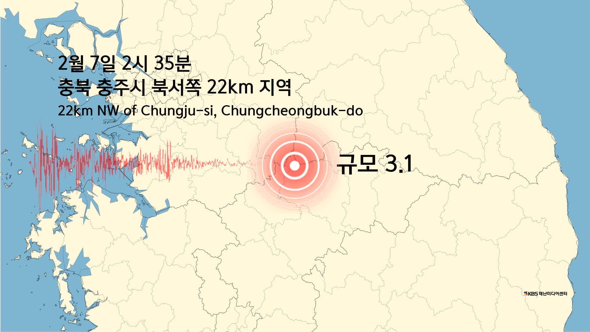 충북 충주서 규모 3.1 지진…근처 지역까지 강한 진동