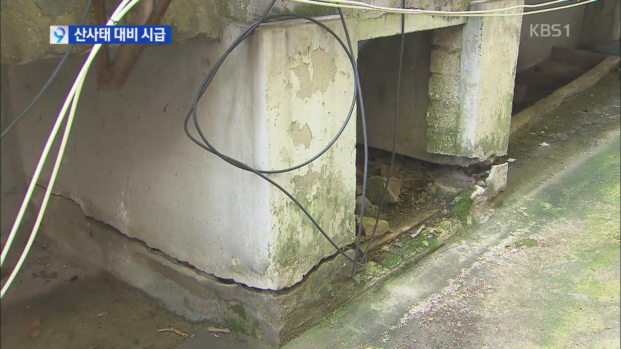 [앵커&리포트]  산사태 위험 현장 점검…대비 시급