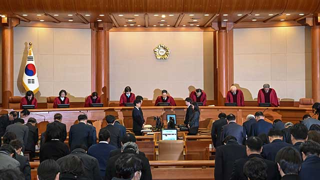 윤 대통령 최종변론 국민의힘 의원 17명 방청…“기각 확신·각하 기대”