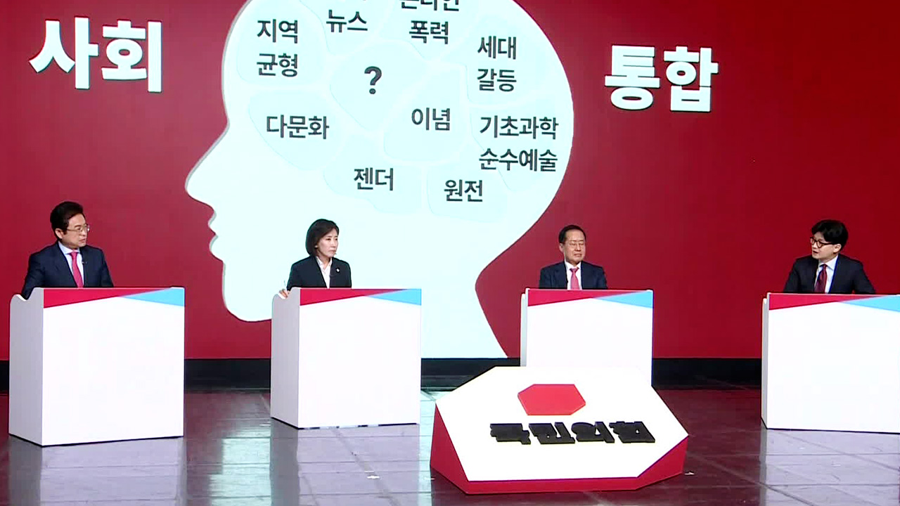 국민의힘, 이틀째 경선 토론…‘계엄’·‘탄핵’ 놓고 날선 공방