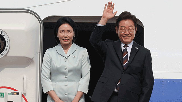 이재명 대통령, G7정상회의 참석차 출국…김혜경 여사 동행