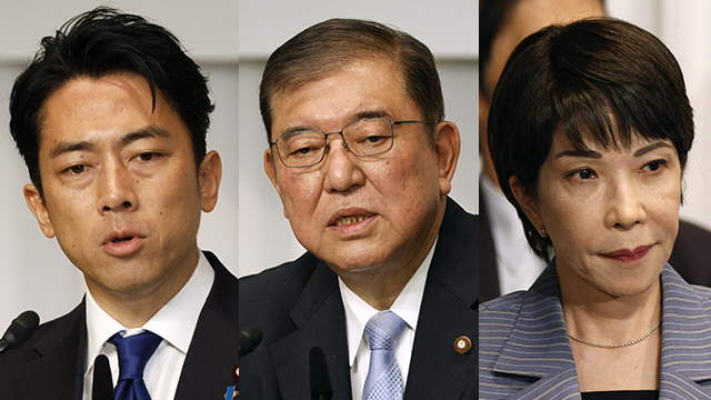 ‘차기 총리 유력 후보’ 앞다퉈 야스쿠니 참배…이시바는 공물 바쳐
