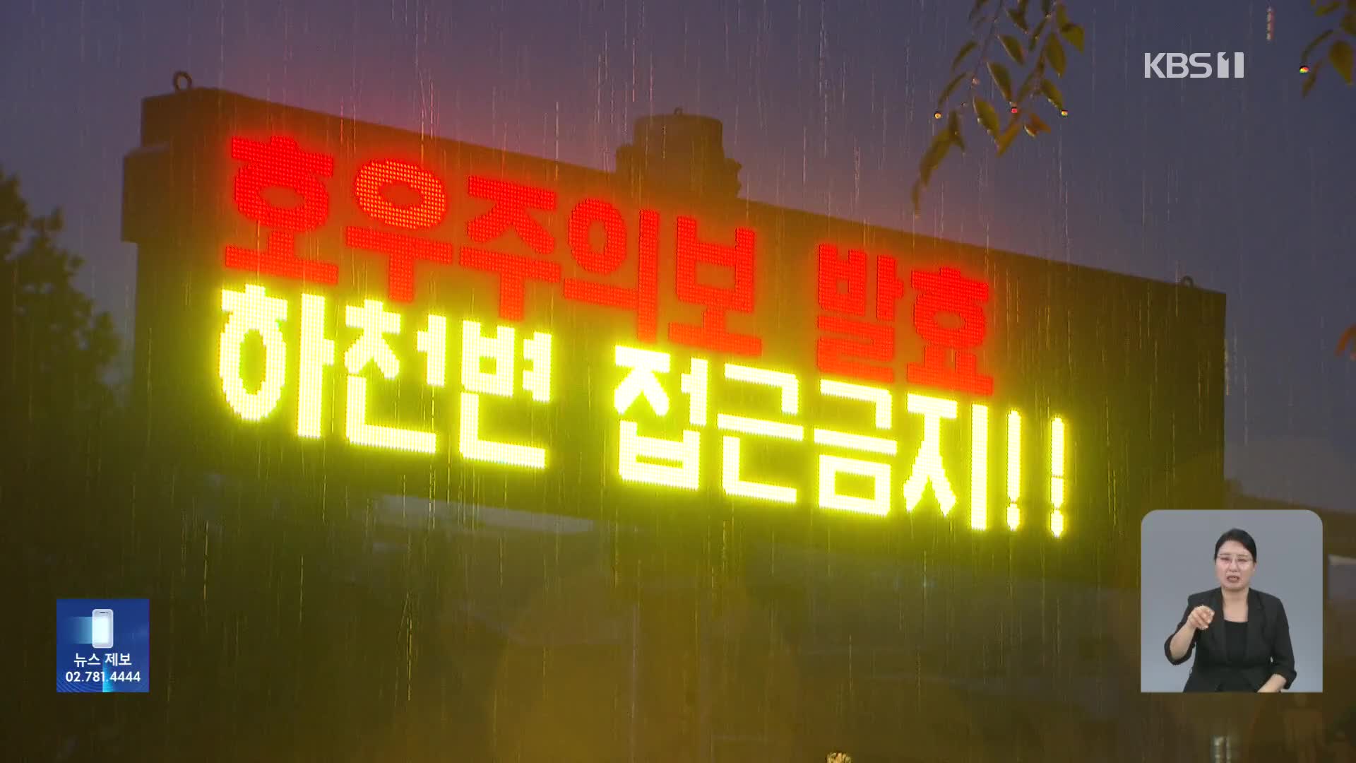강원 내륙 많은 비…밤까지 120mm 이상